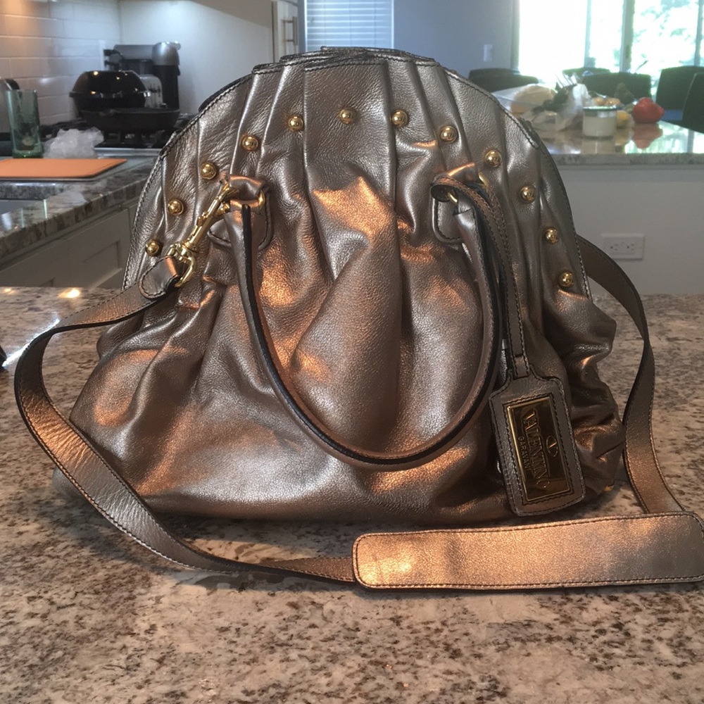 Valentino Purse - Gold Satchel